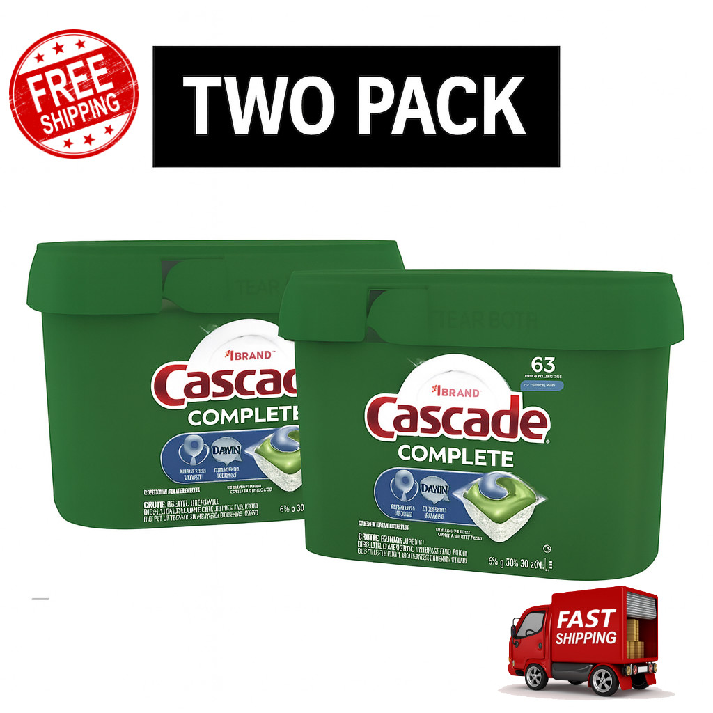 Cascade Complete ActionPacs Fresh Scent 126 Pods Dishwasher Detergent 2Pack Bulk gallery