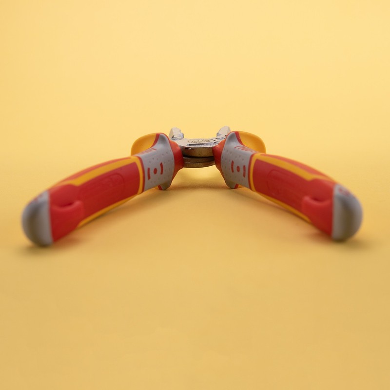 NWS 7" High Leverage Combination Pliers CombiMax VDE - Matte Chromium - SoftGrip gallery