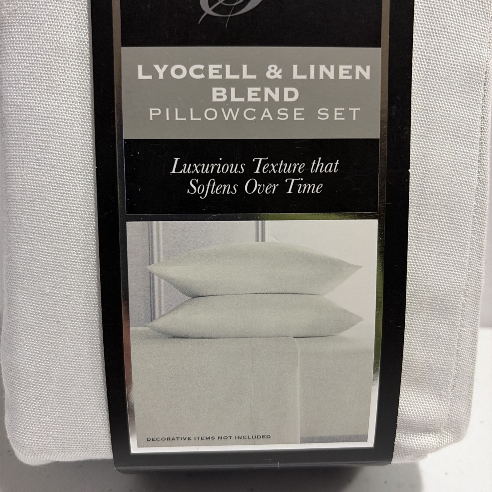 Hotel Style Lyocell & Linen Blend 2 Pillowcases Queen, Gypsum gallery