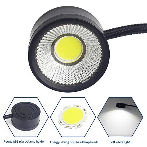 Led Magnetic Work Light 300Mm Flexible Gooseneck Lamp 500 Lumens 120 Volt for Se gallery