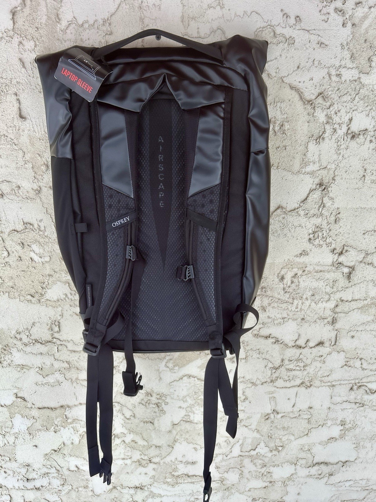NWT Osprey Transporter Flap Pack 20L Backpack Black 4