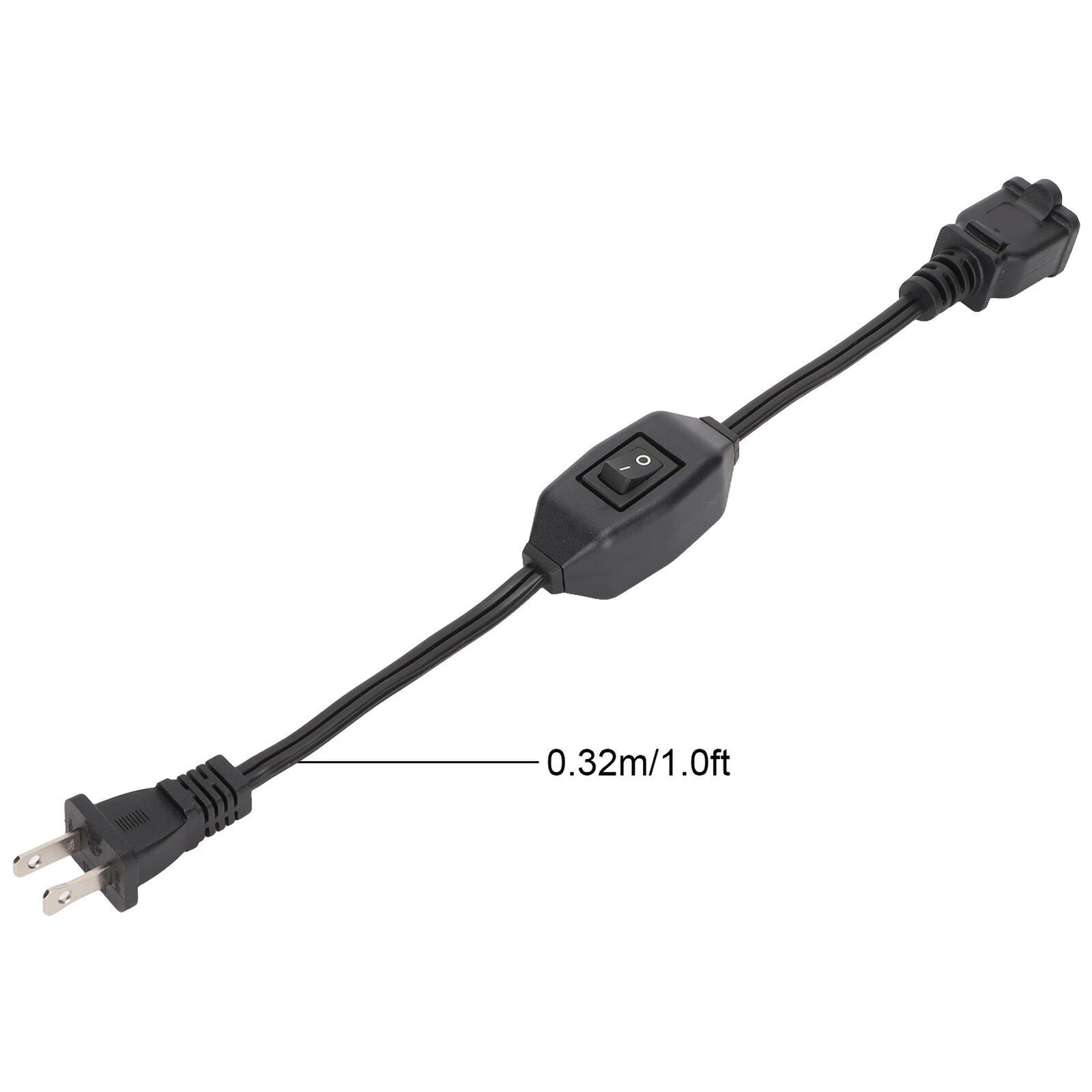 Extension Cord, 2-Prong Polarized Extension Cord with On Off Switch For Chargers gallery
