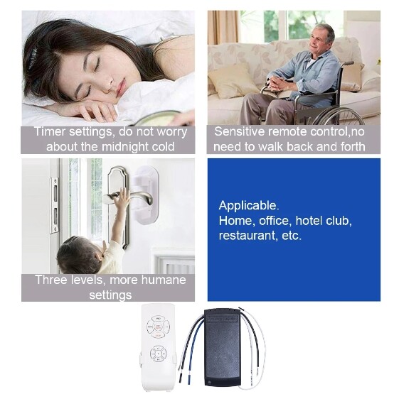 Universal Ceiling Fan Lamp Light Remote Control Receiver Kit Timing Wireless 15M gallery