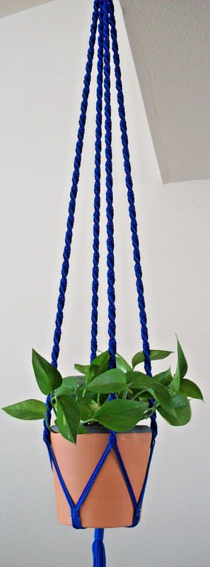 Handmade Macrame Plant Hanger - Double Spiral Plant Hanger - Plant Hanger Holder gallery