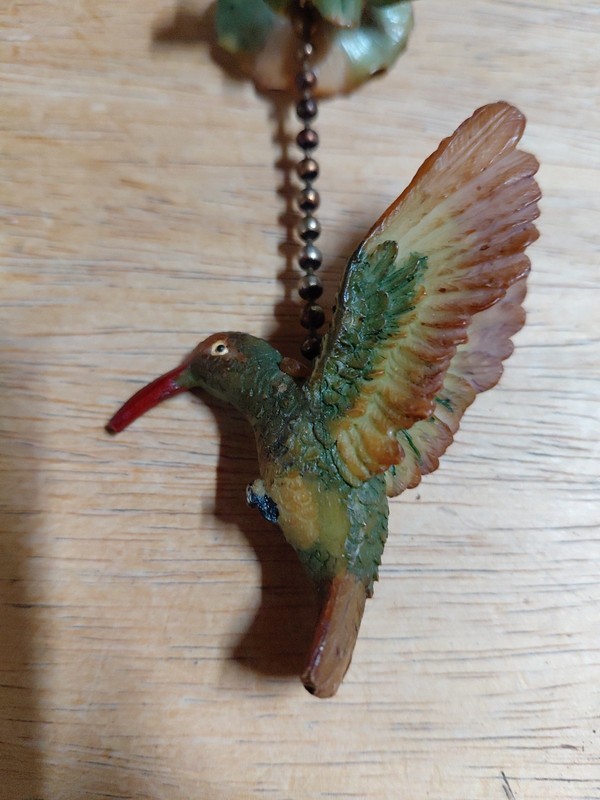 Hummingbird & Flowers Fan Light Pull Chain gallery