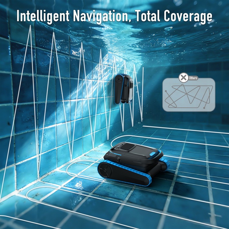 AIRROBO CP40 Automatic Swimming Pool Cleaner Vacuum Robot for Inground Pools APP gallery