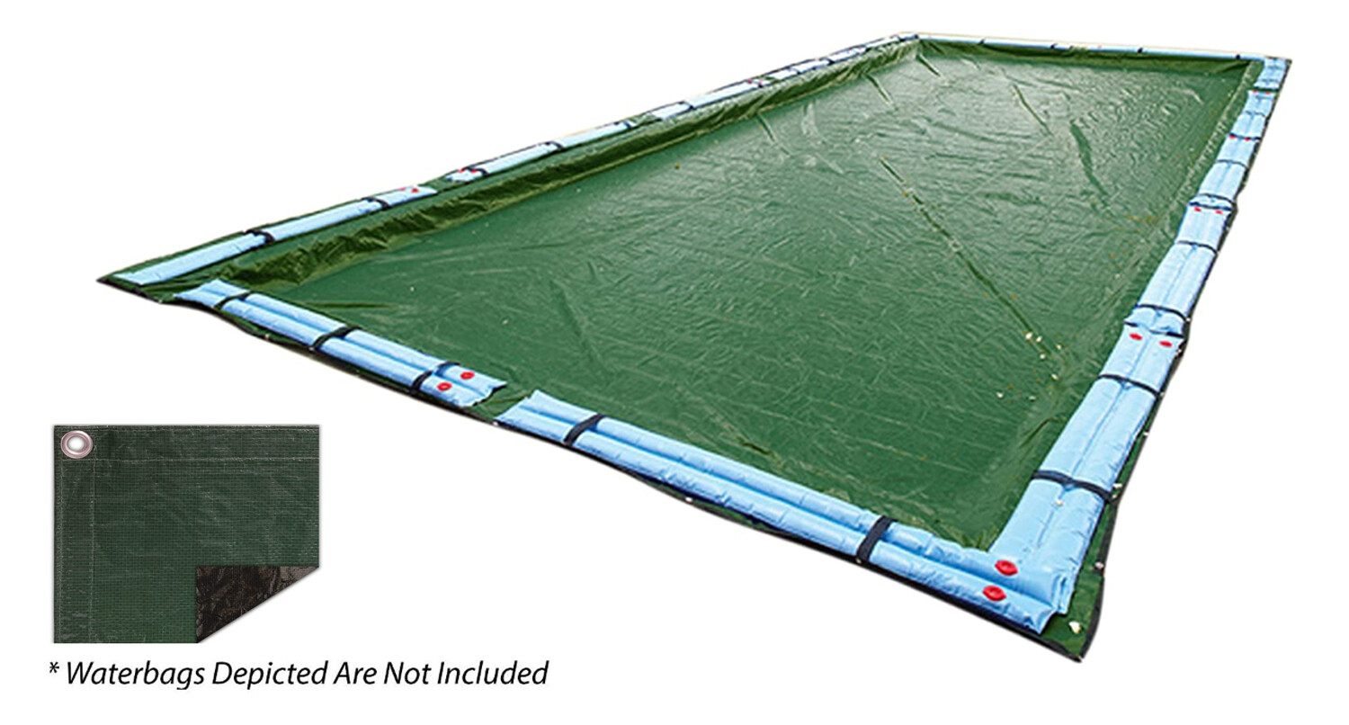 Supreme Rectangle Swimming Pool In-ground Winter Cover - (Choose Size) gallery