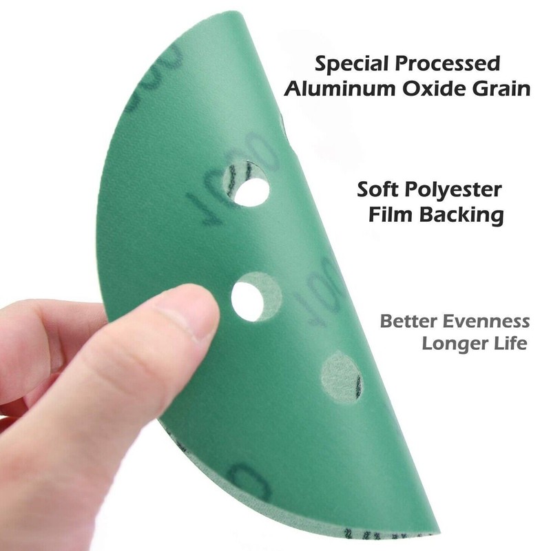 5" 8-Hole Sanding Discs Hook & Loop Sandpaper for Orbital Sanders 40-2000 Grit gallery