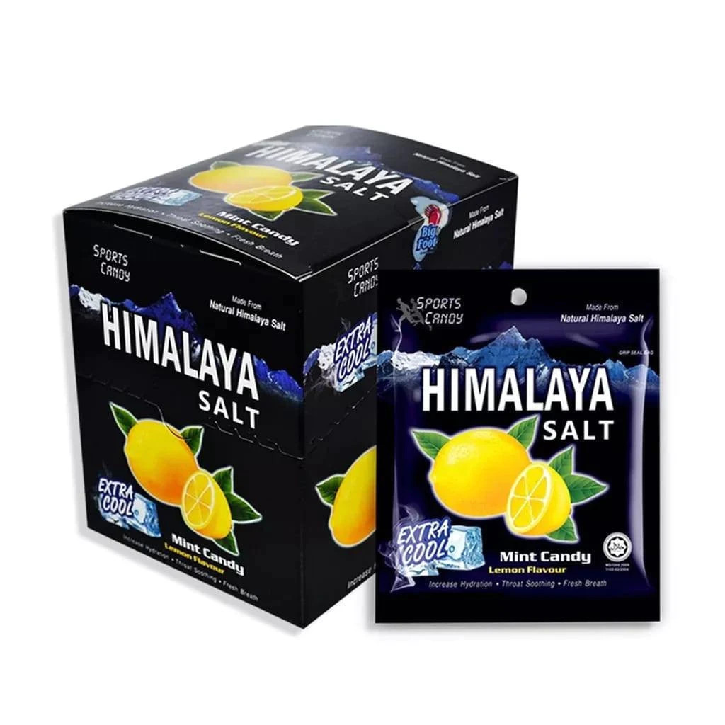 Big Foot Himalaya Salt Sport Mint Candy 12pkts – Lemon, Mint, Honey Lime, Ginger gallery