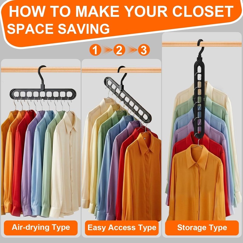 Closet Organizers 6 Pack Space Saving Magic Hangers gallery