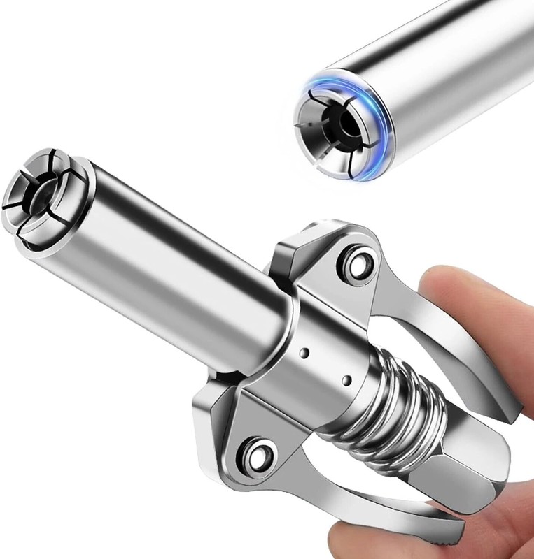 3Pcs 10000PSI Grease Gun Coupler Quick Release Lock Oil Injection Nozzle gallery