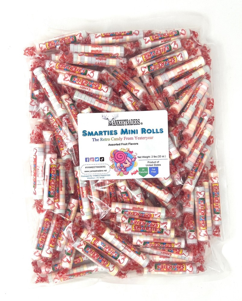 Smarties Regular Candy Rolls, 2 lbs. ~ YANKEETRADERS® ~ FREE SHIPPING