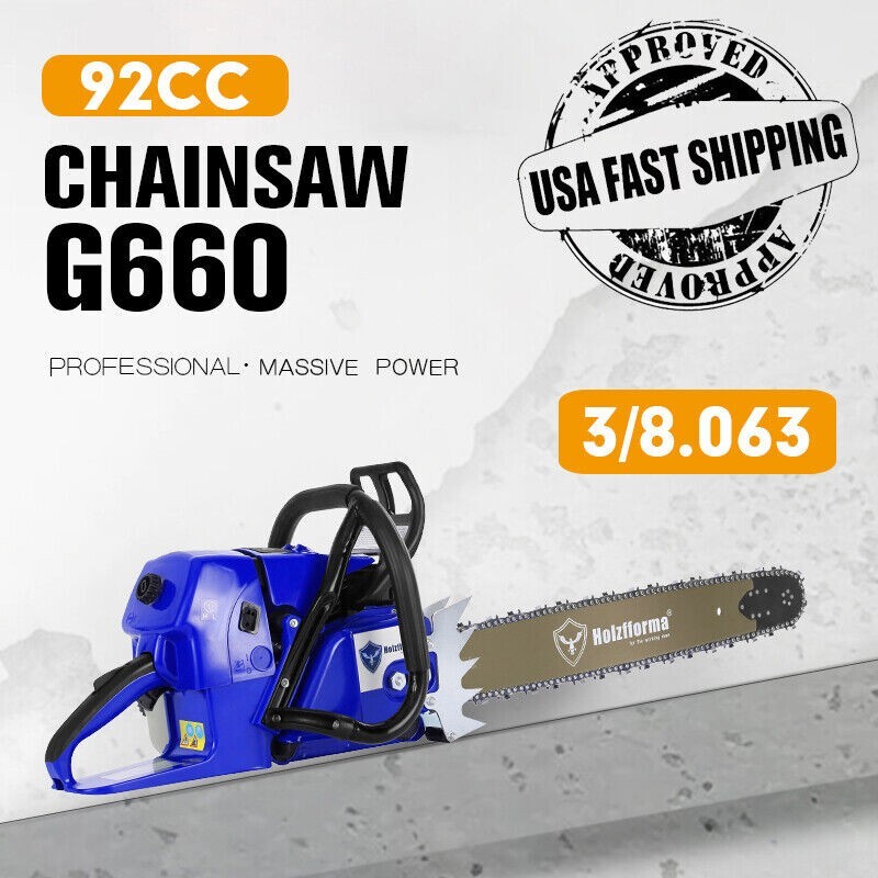 92cc Holzfforma Blue Thunder G660 Gasoline Chain Saw Power Head No Bar & Chain gallery