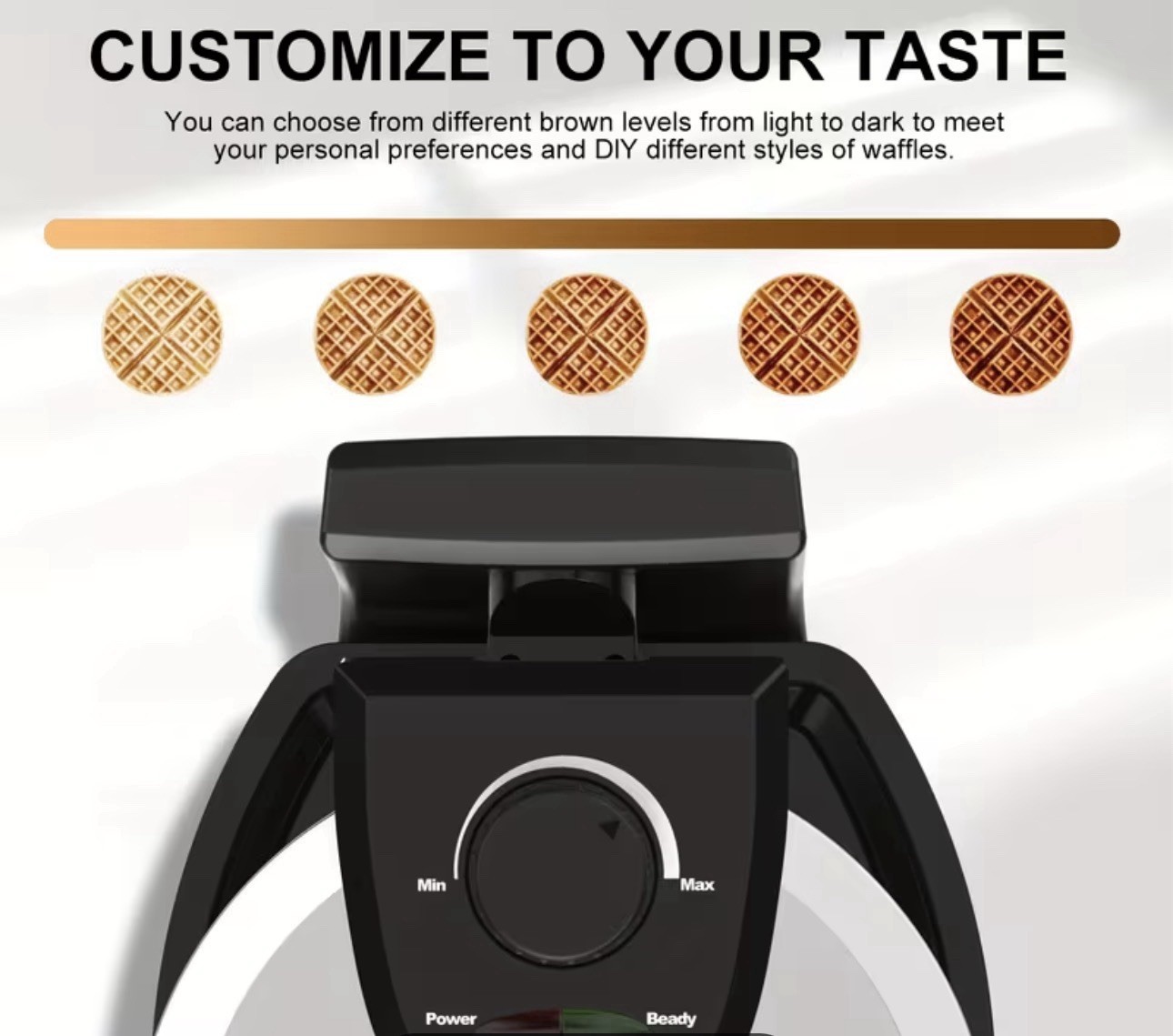 GREEZE Bosch HMT72M450 Rotating Waffle Maker Adjustable Browning Electric gallery