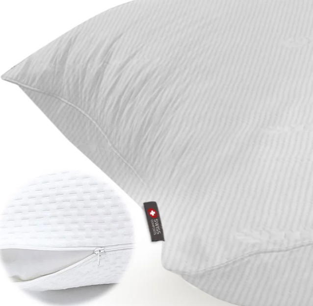 Swiss Comforts Embossed Tencel 2 Pack Pillow Protectors Standard 20" x 26” 2 lb gallery