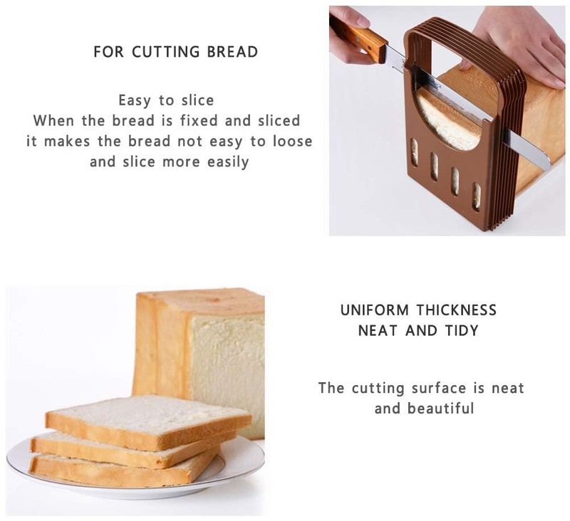 Foldable Compact Bread Slicing Guide - Bake Slicer Cutter for Homemade Bread gallery