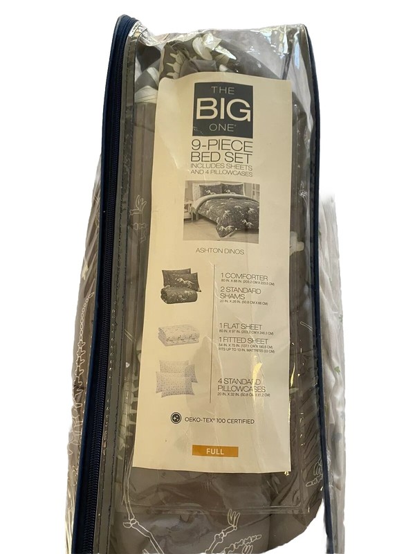 Dinosaur Reversible 9 Piece Full Size Bedding Set with Shams gallery