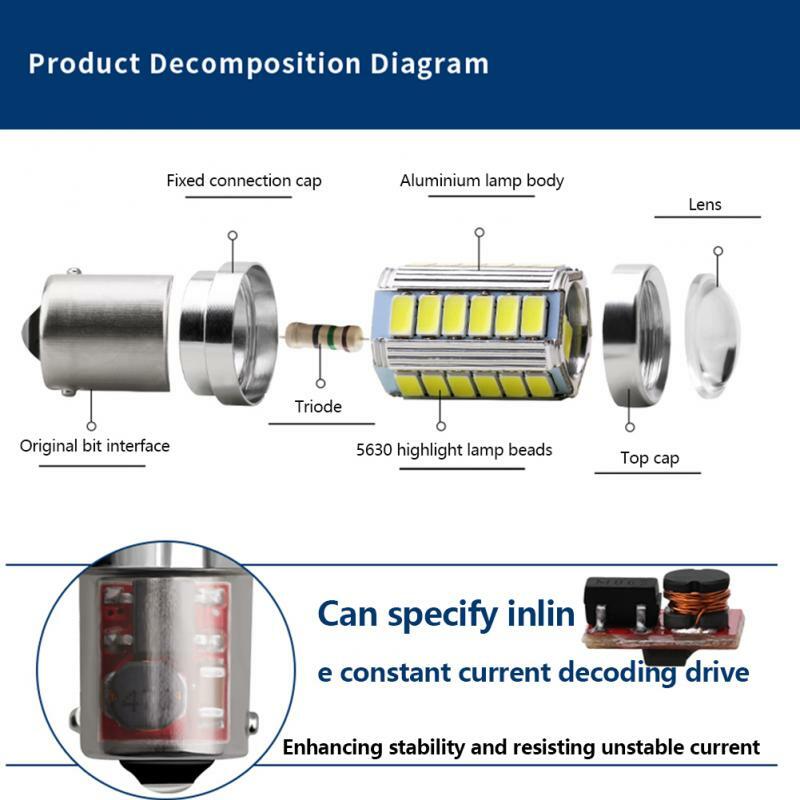 2 Bright LED headlight bulbs for Deere E130 E140 E150 E160 E170 E180 6000K 1156 gallery