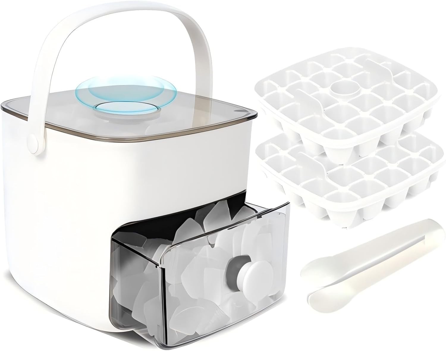 Countertop Ice Maker, Nugget Portable Ice Machine, 2 Bullet Ice Cubes Per Min gallery