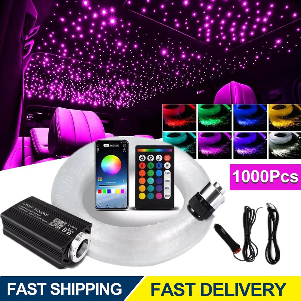 1000PC Car Home Headliner Star Light Kit Roof Twinkle Ceiling Lights Fiber Optic gallery