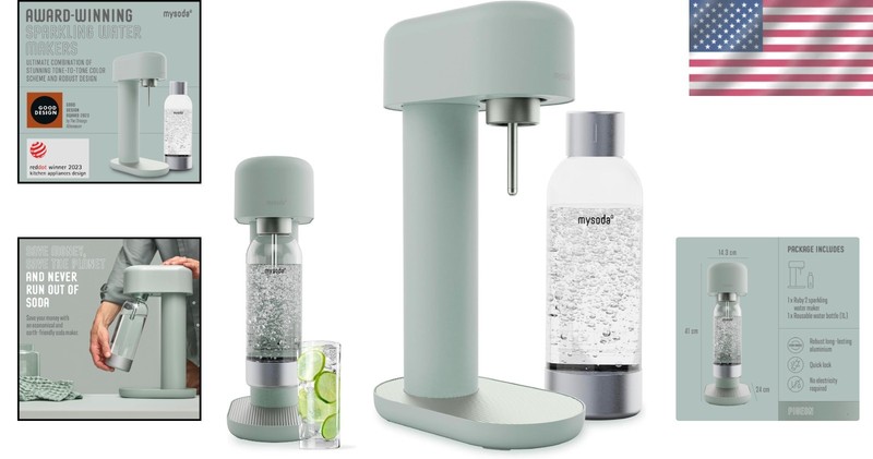 Ruby 2 Soda Maker - 1L Capacity, Manual and Silent Operation gallery