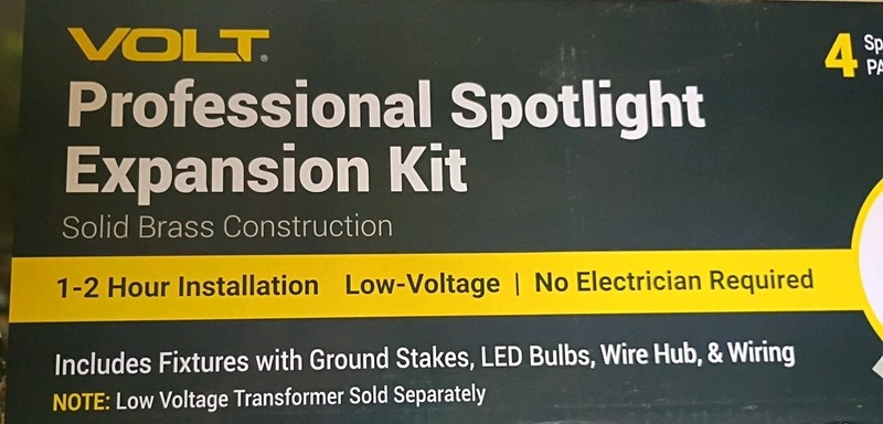 VOLT 4x Professional Spotlight Expansion Kit - Solid Brass LOWKIT-EXP-101 gallery
