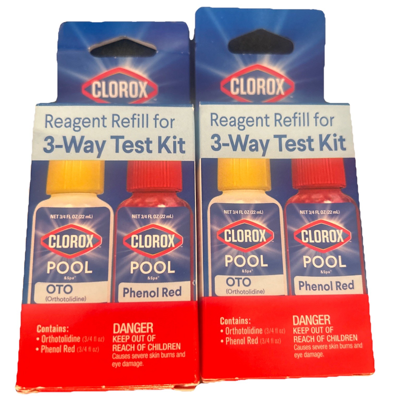 2 Packs-Clorox Pool / Spa Reagent Refill for 3-Way Test Kits PH Chlorine Bromine gallery