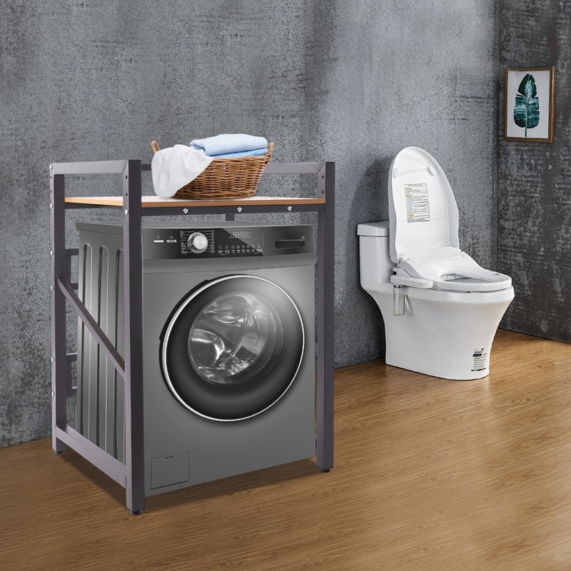 Modern Heavy Duty Washer & Dryer Stacking Rack Stand with Adjustable Design USA gallery