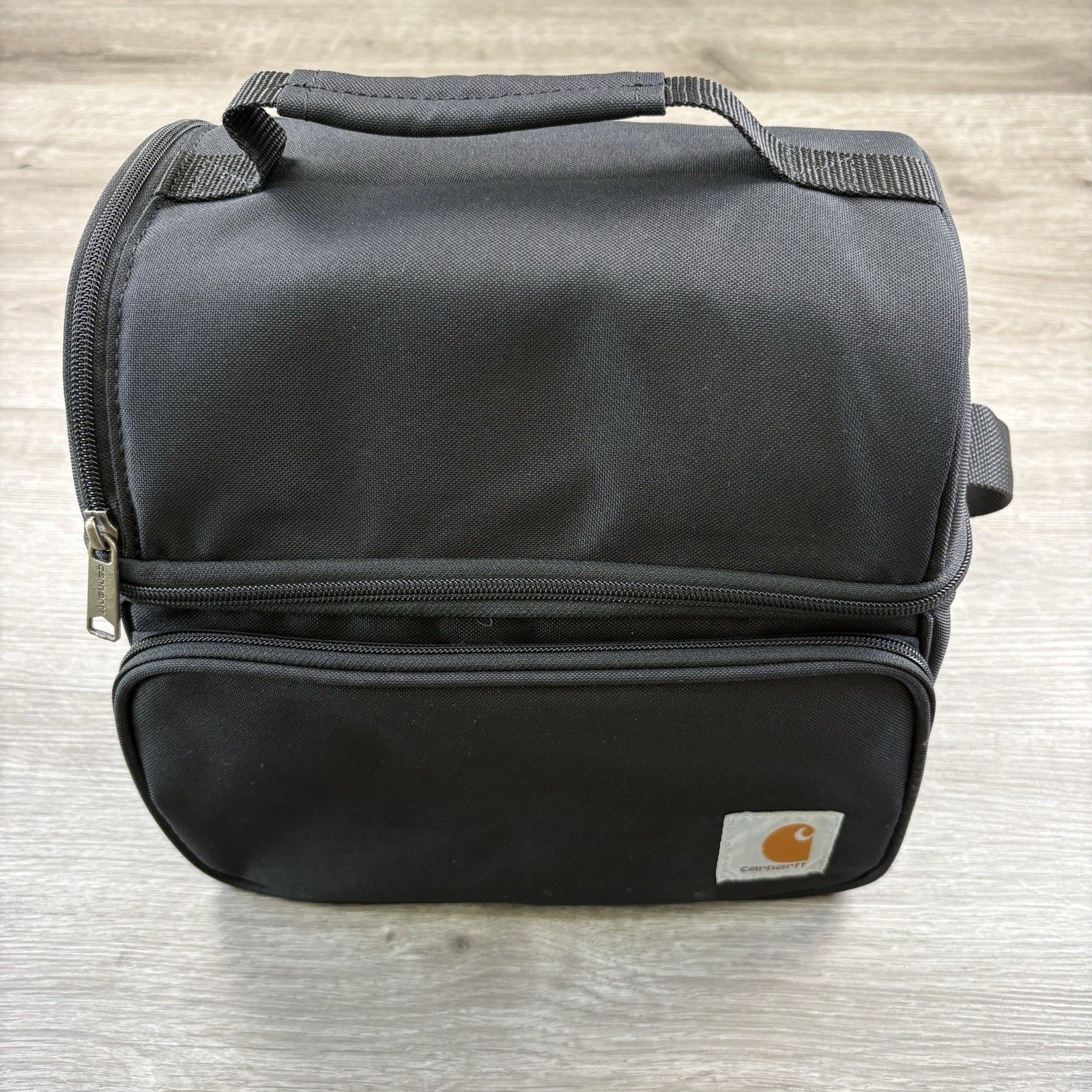 Carhartt Insulated Two Compartment Deluxe Lunch Cooler Canvas Lunch Box Bag gallery
