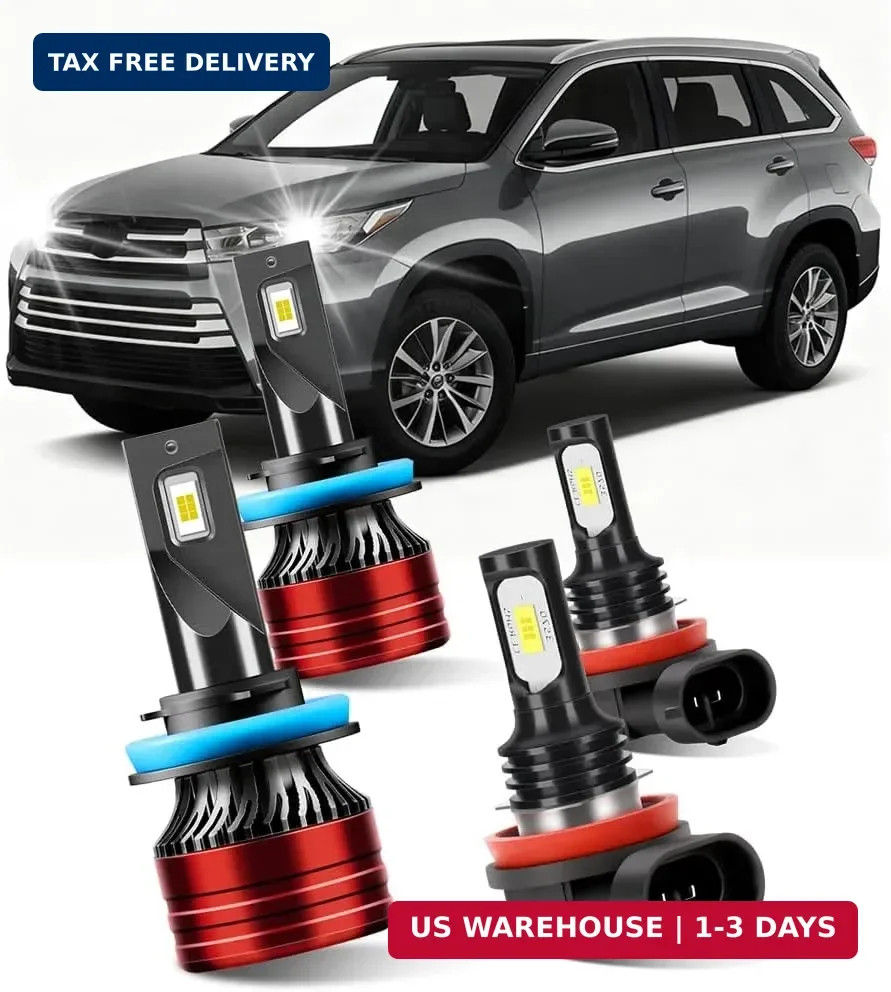 Light Bulbs Compatible for 2014-2019 Toyota Highlander H11 Low Beam H11 Fog Ligh gallery