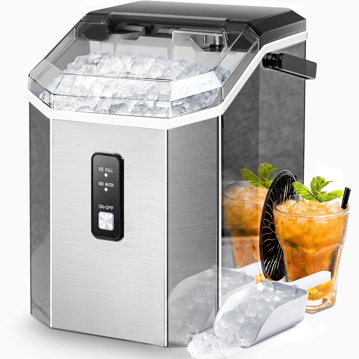 Nugget/Crushed Ice Maker Countertop, Portable with Handle, 35lbs/24 hrs. NIB gallery
