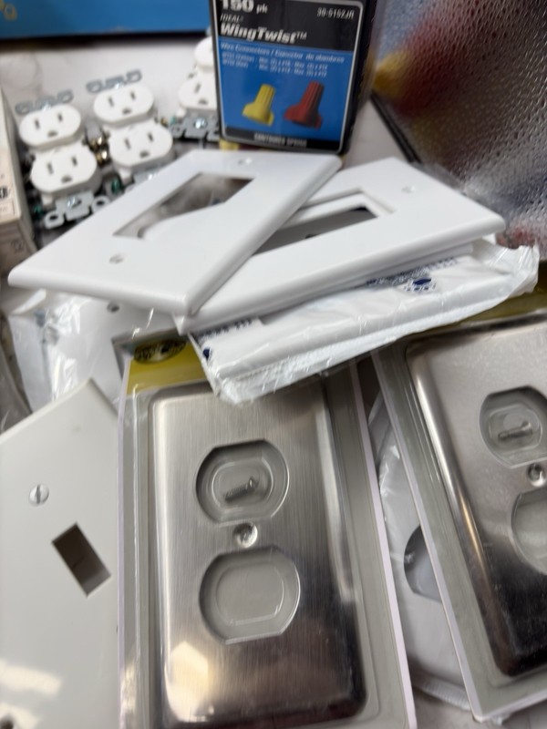 Electrical Components LOT 25+ OUTLETS, COVERS, TAMPER RESISTANT, GFCI, SWITCHES gallery