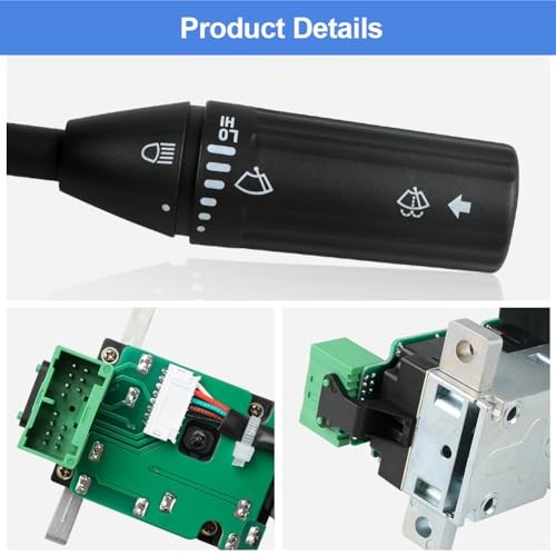 Turn Signal Switch, Push Button, Black, Manual, Compatible with A06-52311-000 gallery