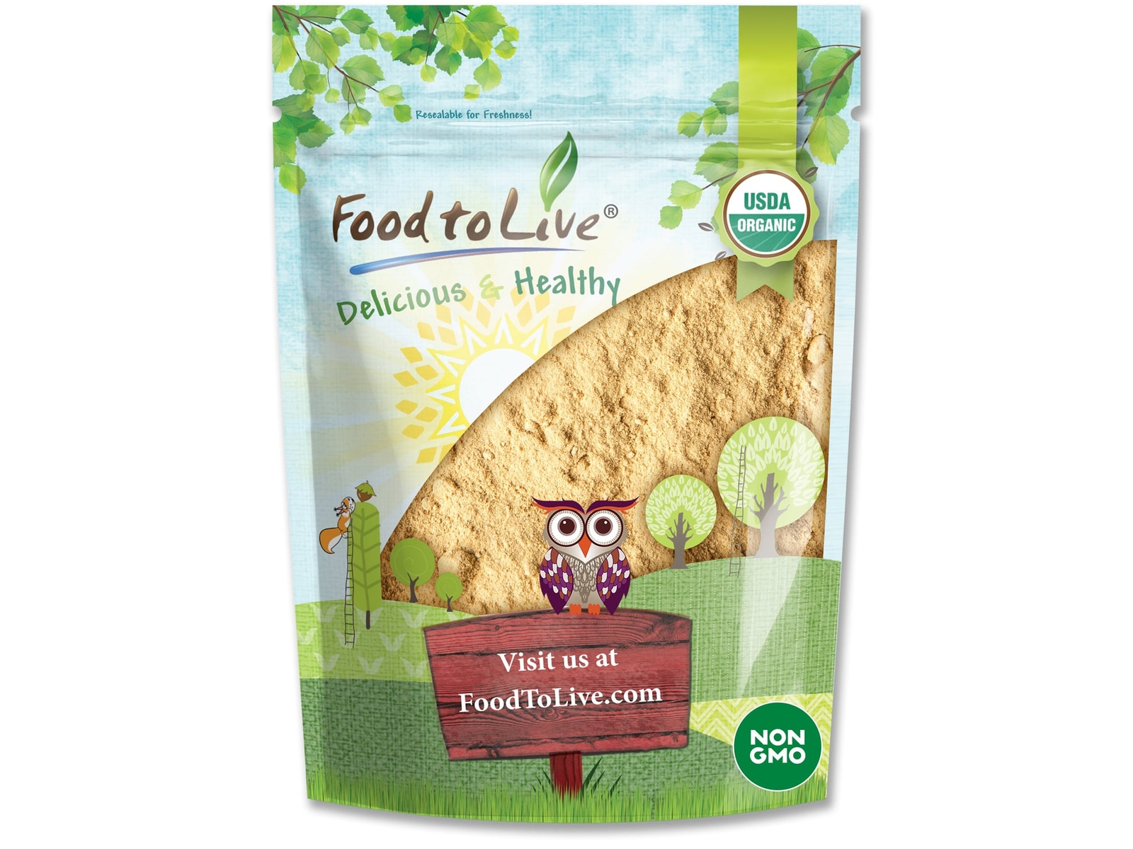 Organic Gelatinized Maca Powder - Non-GMO, Kosher, Raw, Vegan - by Food To Live gallery