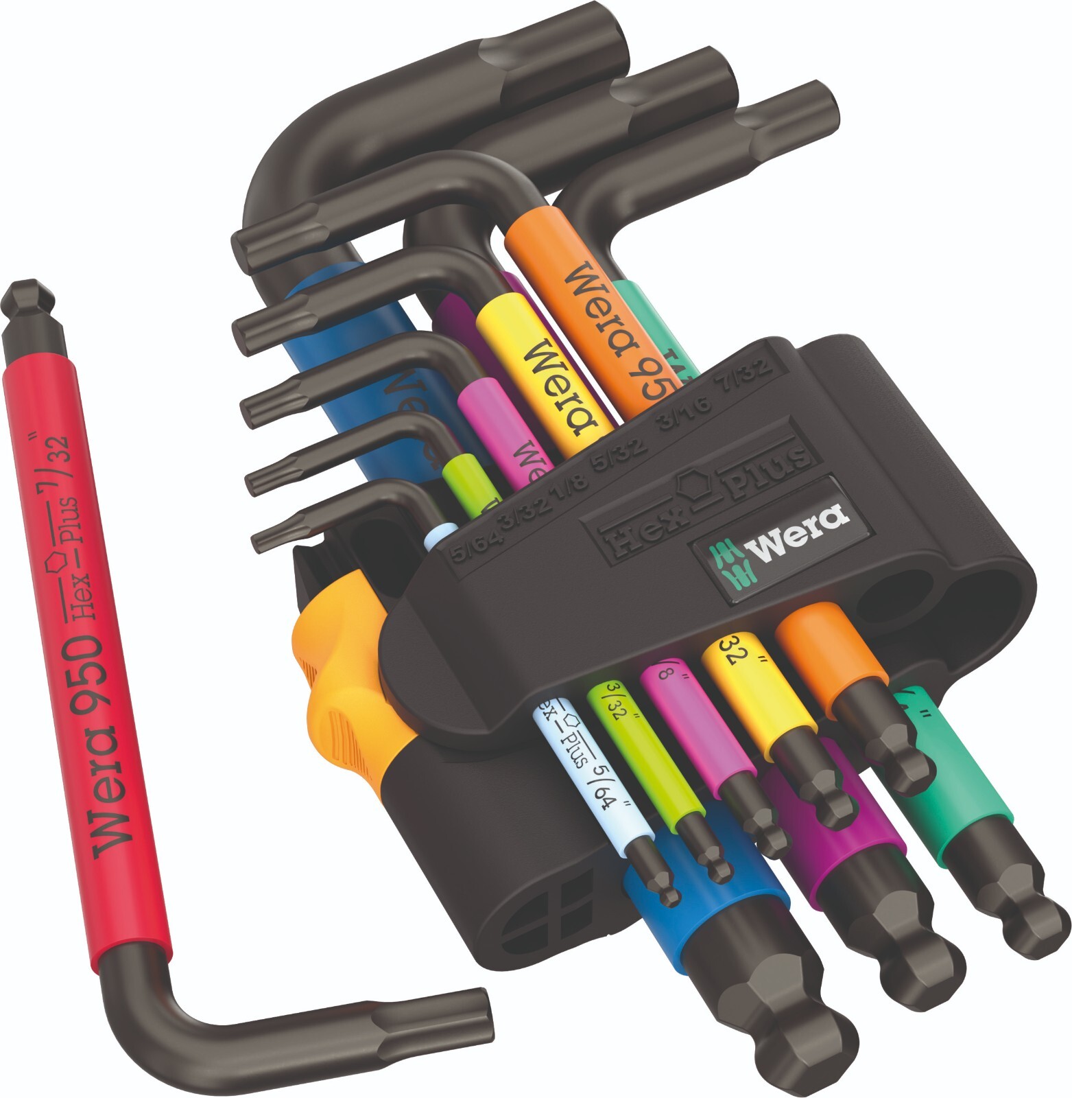Wera 950/9 Hex-Plus Multicolor 3 L-Key Set SAE 9 Pieces 05022641001 gallery