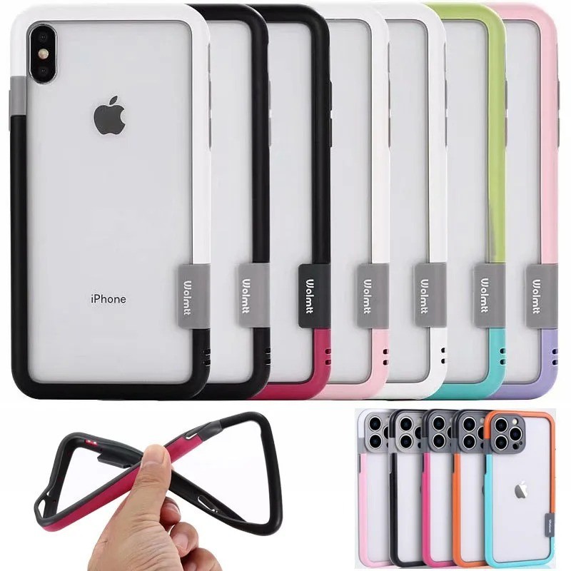 For iPhone 16 Pro Max 15 14 13 12 11 Heat Dissipation Colorful Bumper Frame Case gallery