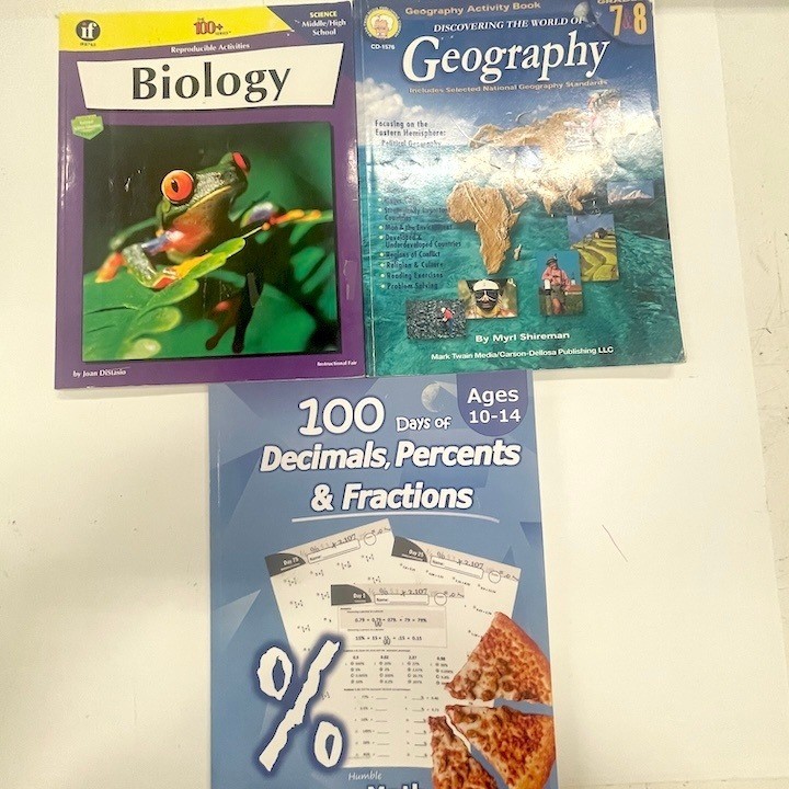 3 Homeschool Middle School Workbooks Math Science Geography gallery