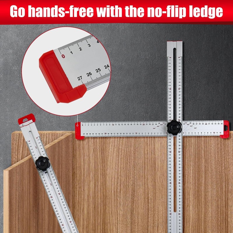 - Adjustable Drywall T-Square Tool - Aluminum - for Layout and Marking - Feat... gallery