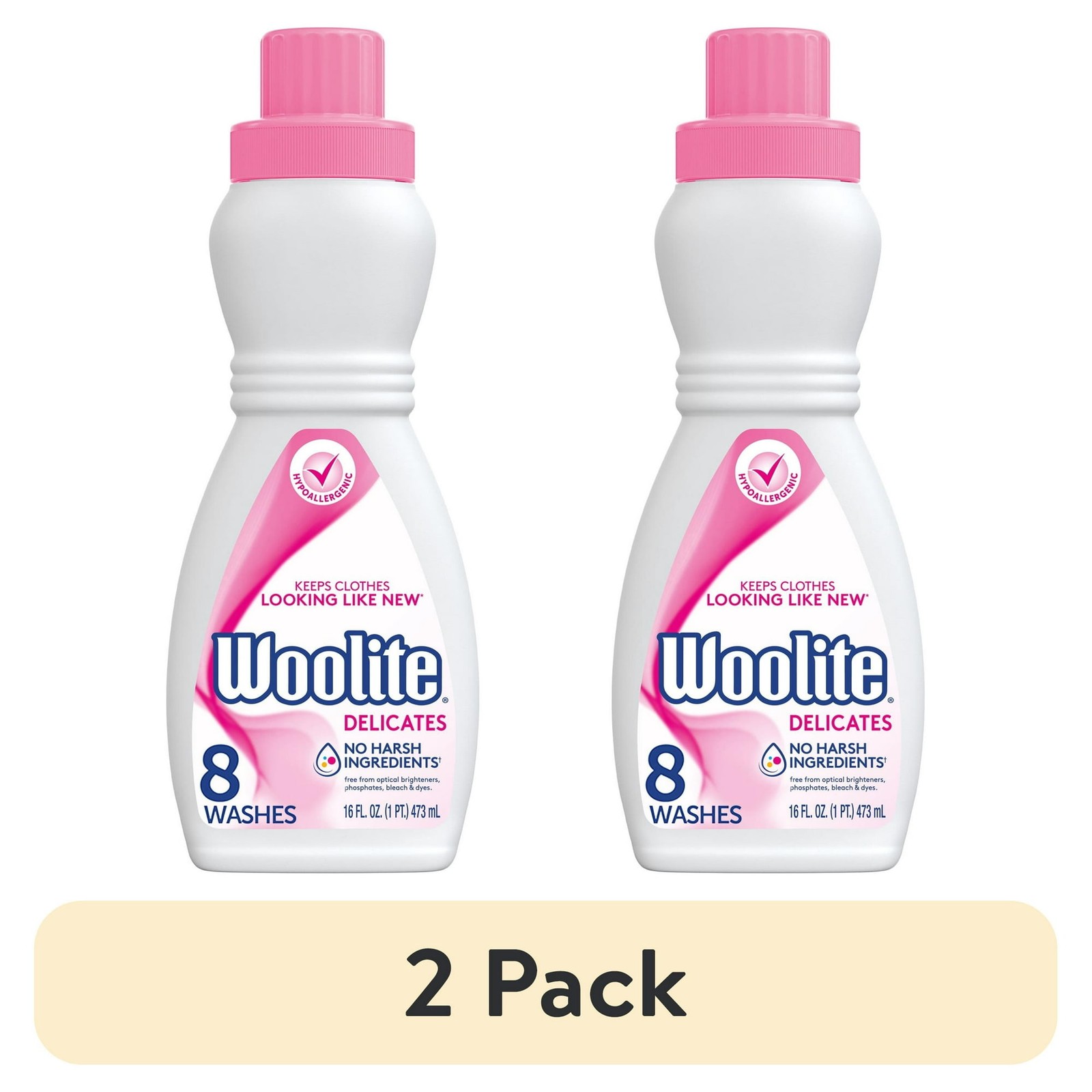(2 pack) Woolite Delicates Hypoallergenic Liquid Laundry Detergent, 16 fl oz, 8 gallery