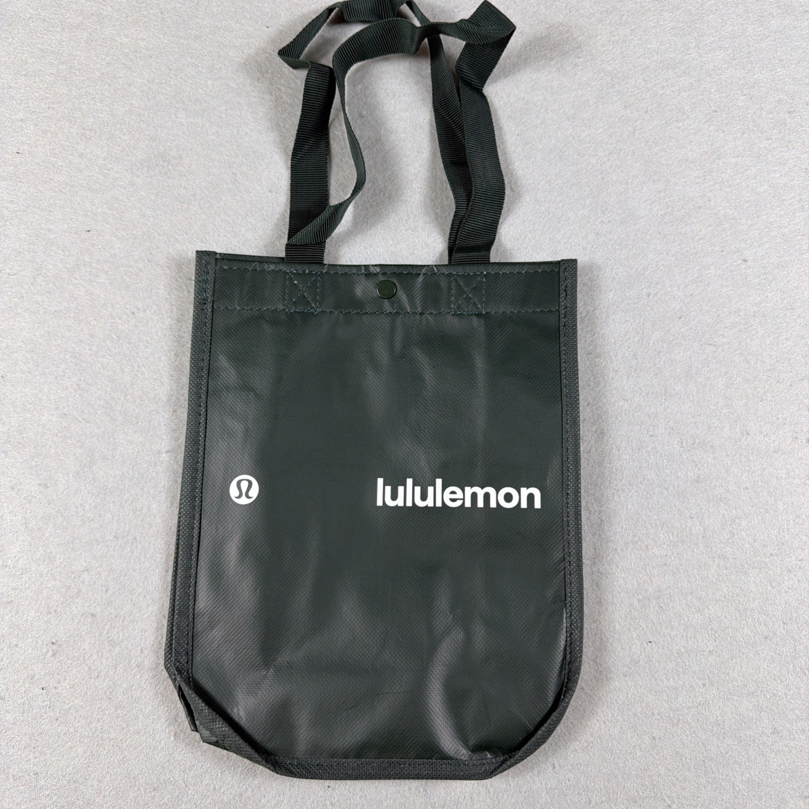 Lululemon Hunter Green Solid Reusable Shopping Bag Tote Eco-Friendly gallery