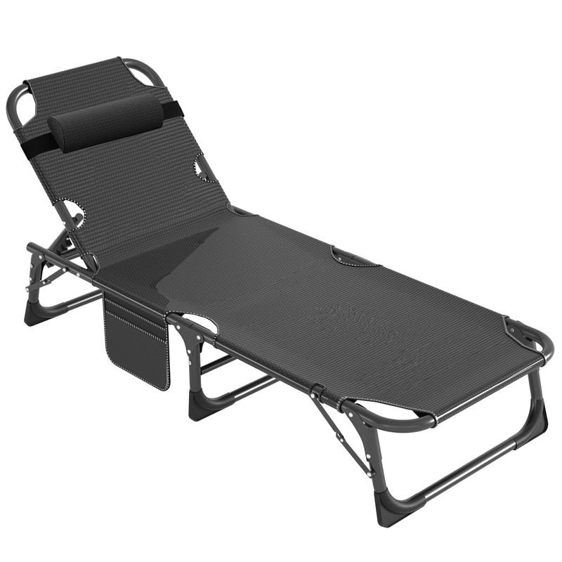H&ZT Folding Camping Cot Collapsing Bed with Pillow Use Heavy Duty Adults & Kid gallery