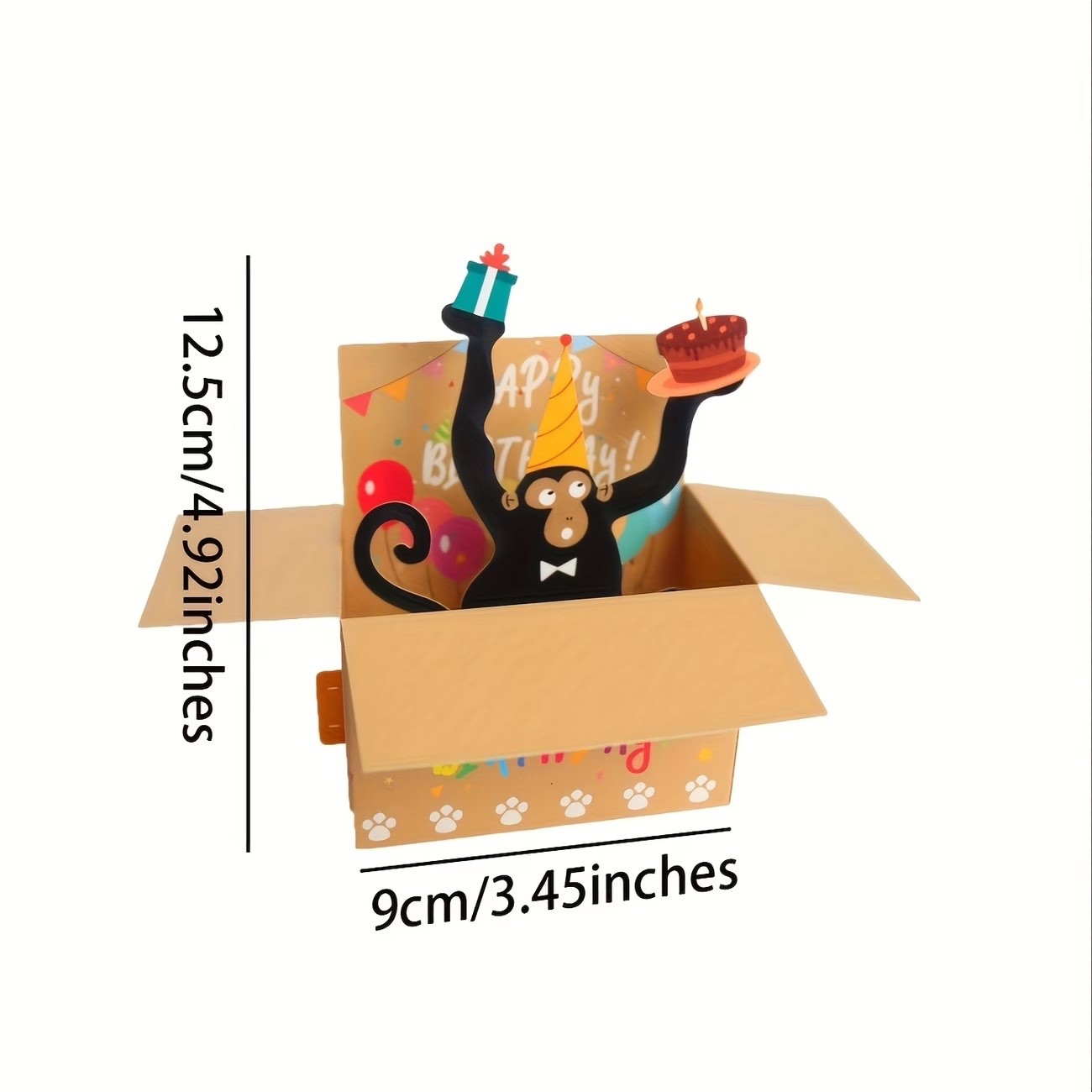 3D POP MONKEY HAPPY BIRTHDAY WITH ENVELOPE gallery