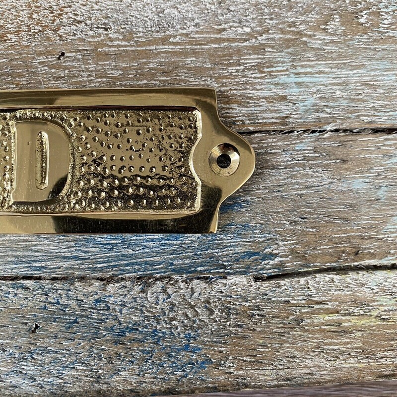 Solid Brass "Head" Door Sign - Nautical Wall Decor - Boat Cabin Bath gallery