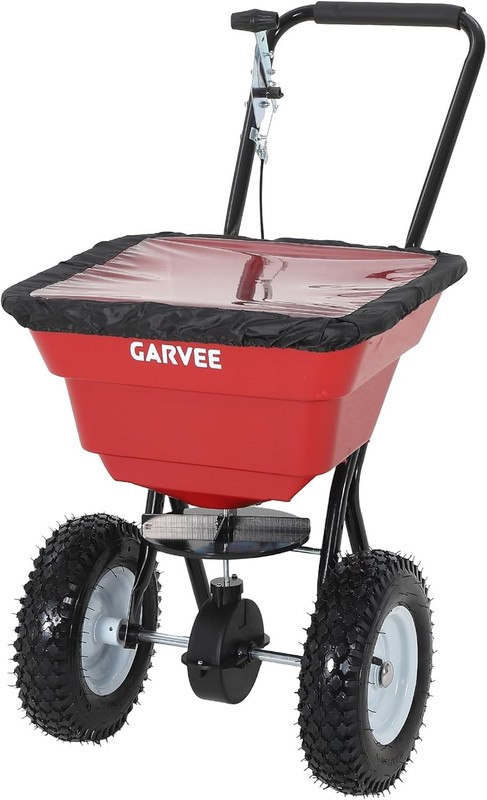 Walk Behind Push Spreader 100LBS, 12FT Width, 13in All Terrain Wheels Adjustable gallery