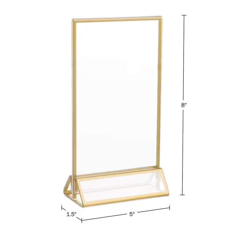 5X7 Picture Frames 12-Pack - Floating Frame Set for Table Numbers, Wedding Signs gallery