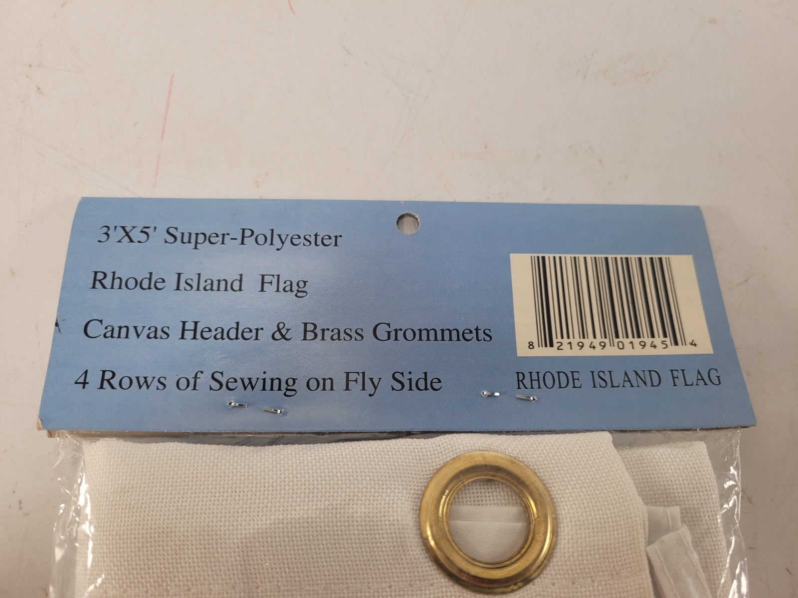 Rhode Island Flag 3x5 FT Printed Super Polyester Canvas Header Brass Grommets gallery