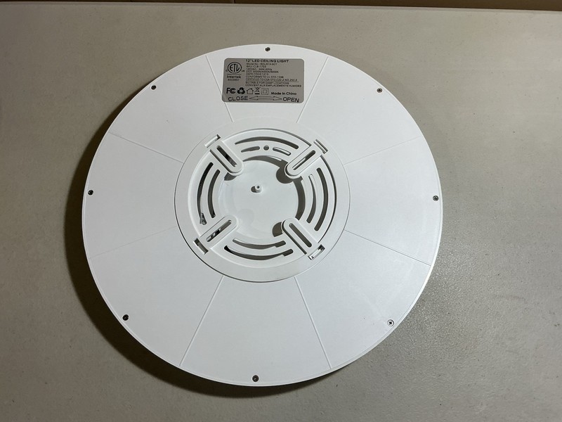 Intertek 12" FLUSH MOUNT LED CEILING LIGHT FIXTURE, White, NEW Open Box, Qty-1 gallery