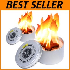 Lightweight White Firepit Campfire – 2 Hours Burn