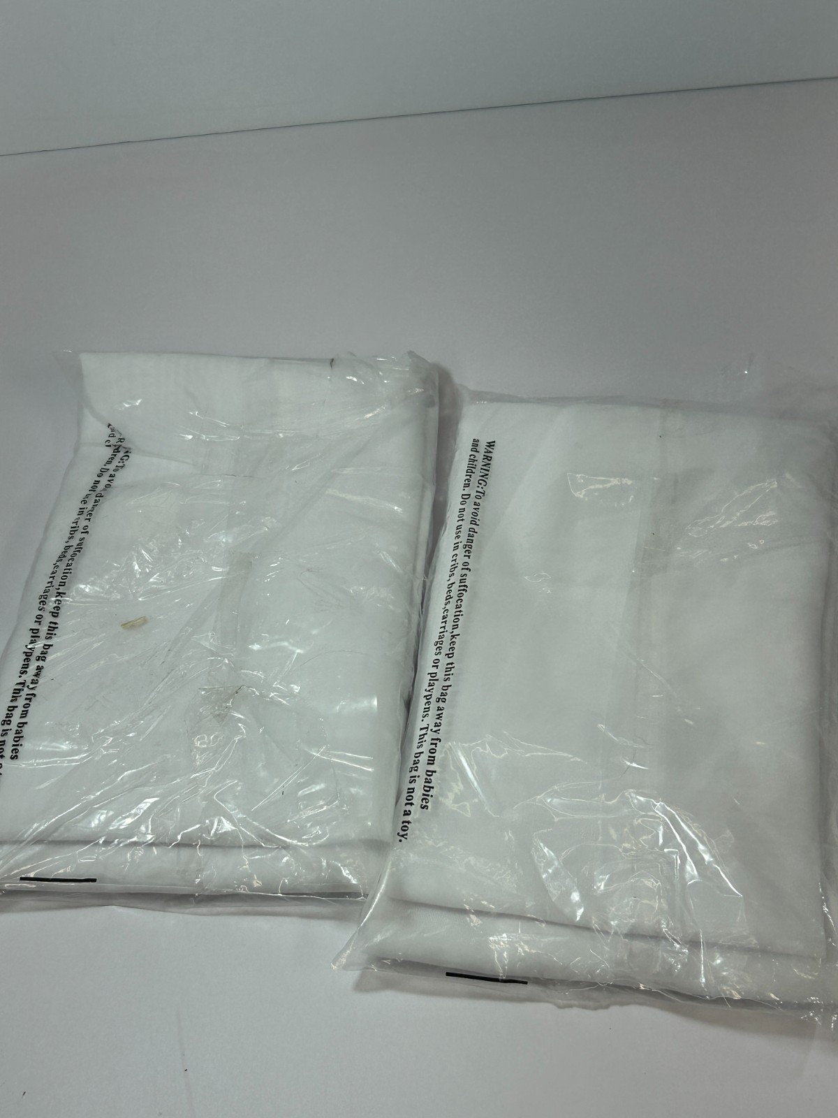 (2) No. 918 lichtenberg Emily Sheer Curtain Panel 59in x 63in, white, new gallery