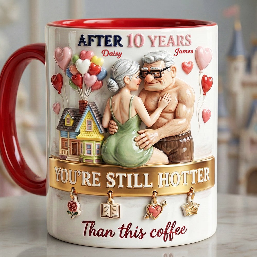 Personalized Funny Old Couple Coffee Accent Mug - Gifts For Couple, Anniversary gallery